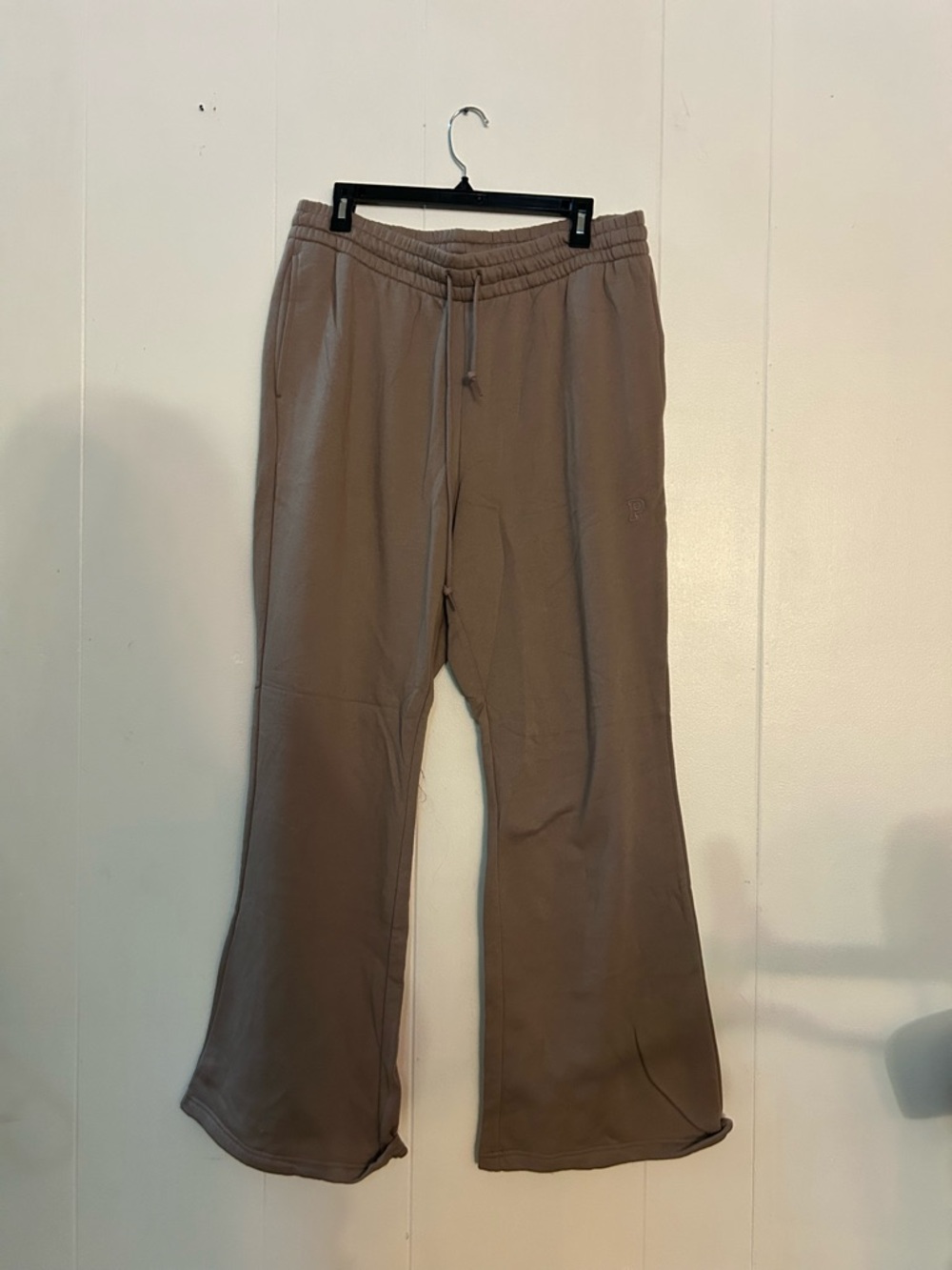 PINK Victoria's Secret Taupe Wide-Leg Drawstring Pants